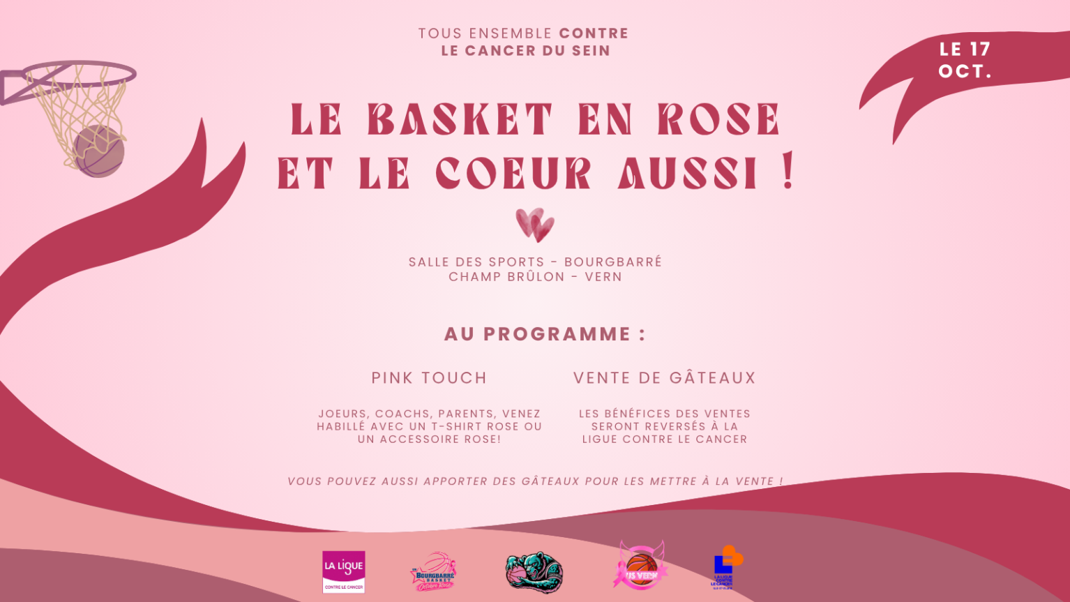 Le basket en rose et le cœur aussi !